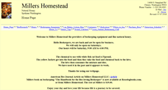 Desktop Screenshot of millershomestead.com