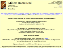 Tablet Screenshot of millershomestead.com